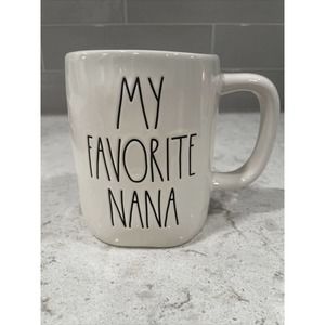 MY FAVORITE NANA Rae Dunn Pink Inside Mug 19oz Mother Grandma Grandmother NEW
